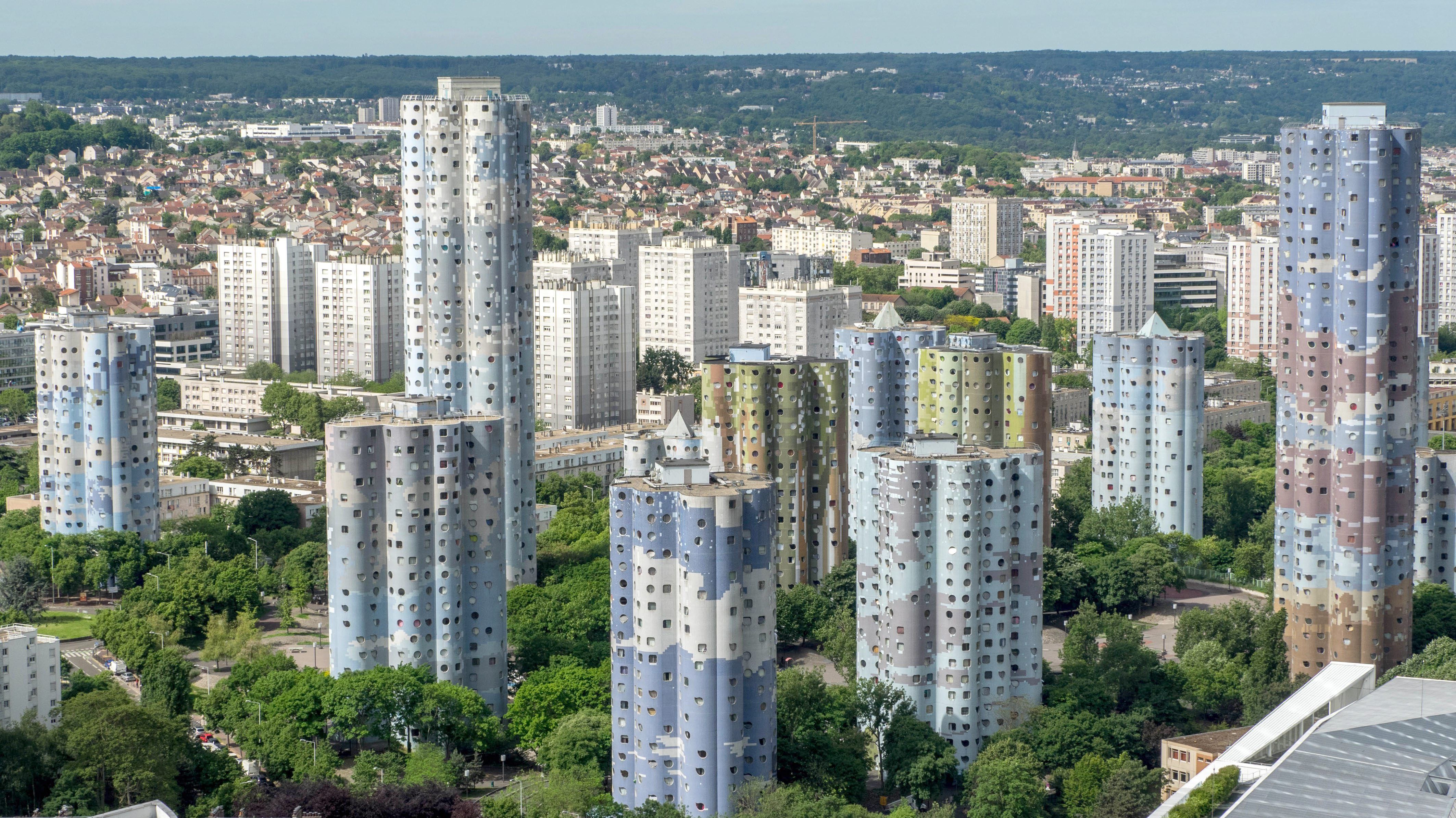 Les tours modernes du quartier d'affaires de Nanterre.
